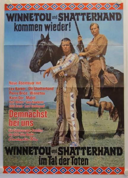 Karl May In the Valley of Death original release german double-panel movie poster